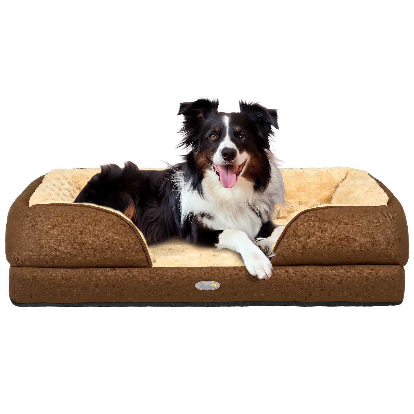 Dog Bed Calming Pet Bed Dog Mattress for Medium Dogs - Brown