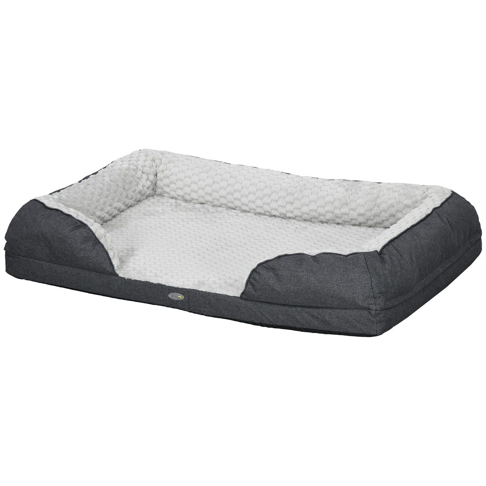 Pawhut Dog Bed Calming Pet Bed Dog Mattress for Large Dogs - Charcoal Grey