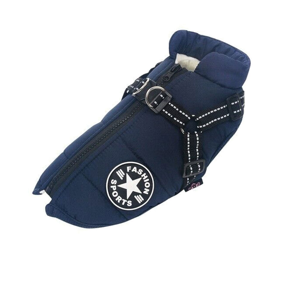 Autumn Winter Pet Vest Pet Puppy Dog Cat Warm Padded Coat Harness Zip Jacket