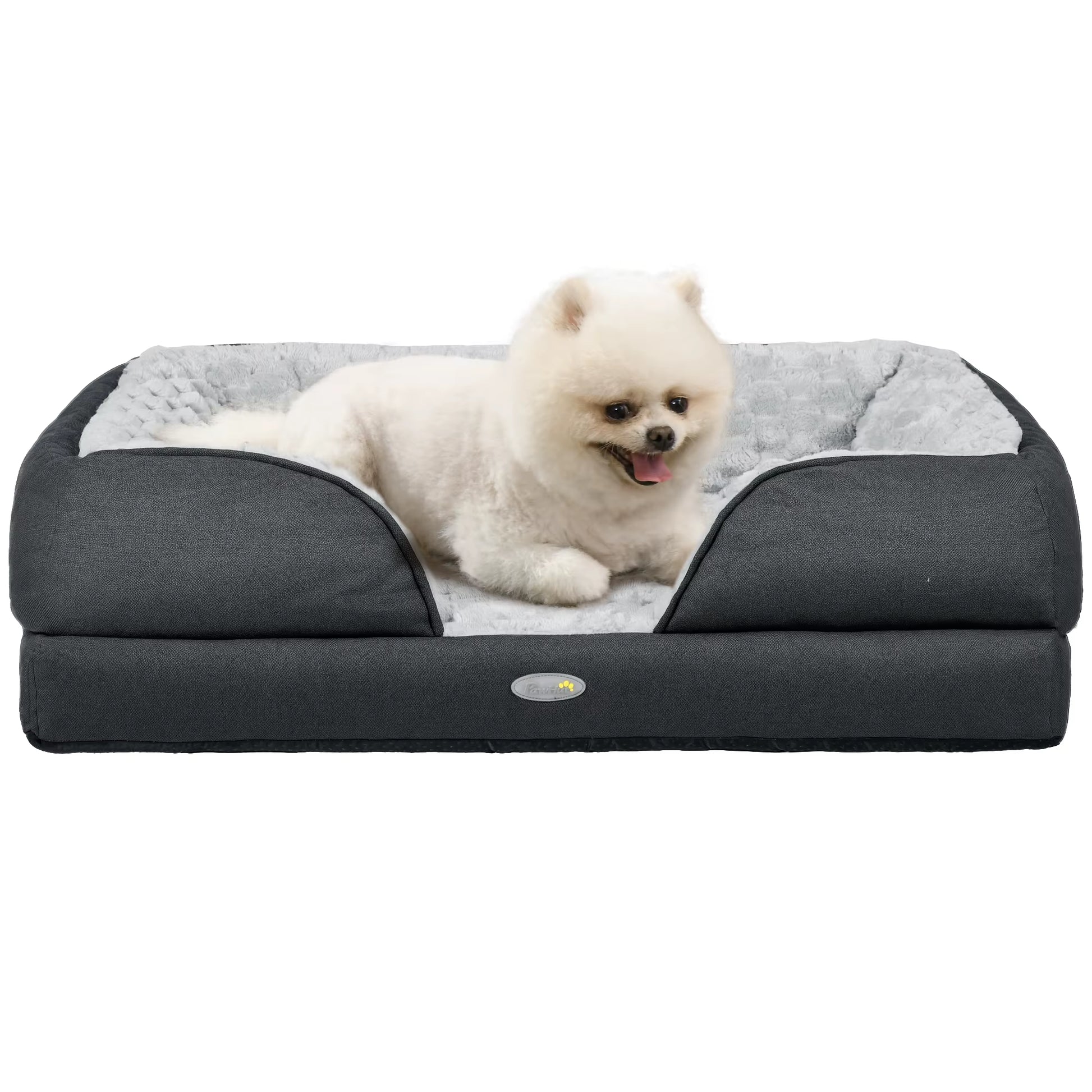 Dog Bed Calming Pet Bed Dog Mattress for Small Dogs - Charcoal Grey